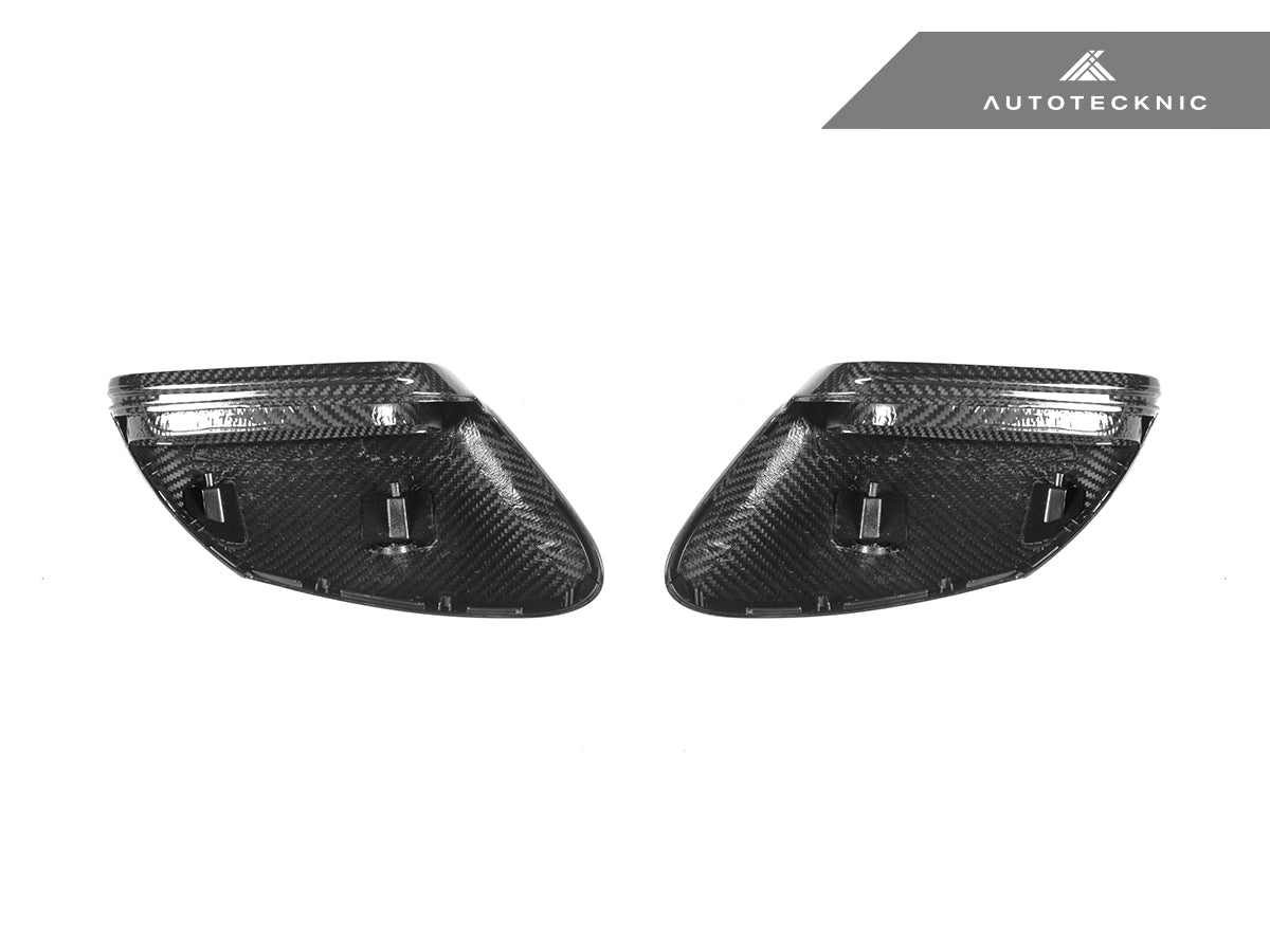 AutoTecknic Replacement Dry Carbon Mirror Covers - Porsche 9J1 Taycan