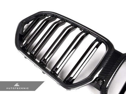 AutoTecknic Dual-Slat Carbon Fiber Front Grille - G06 X6 LCI