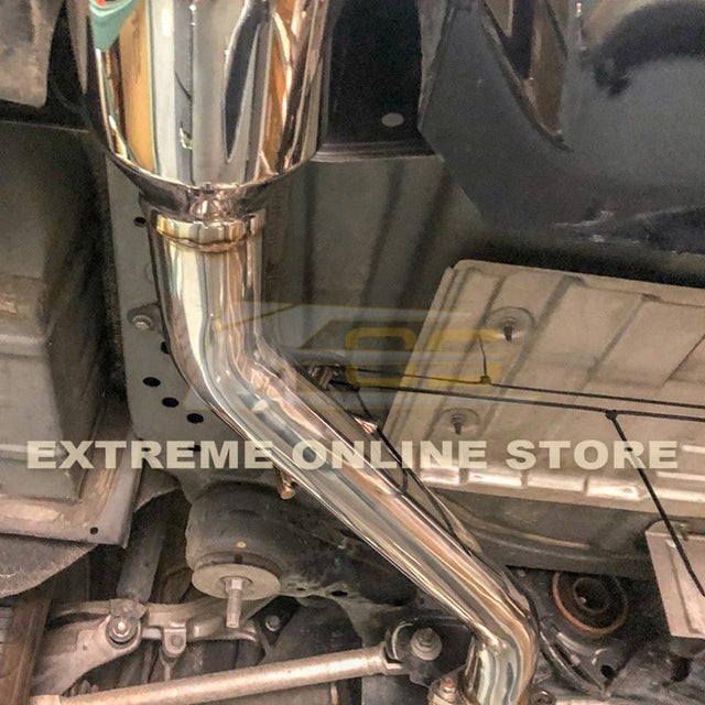 2014-Up Infiniti Q50 Muffler Delete Axle Back 4.5" Dual Tips Exhaust