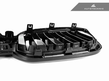 AutoTecknic Dual-Slats Gloss Black Front Grille - G01 X3 | G02 X4 LCI