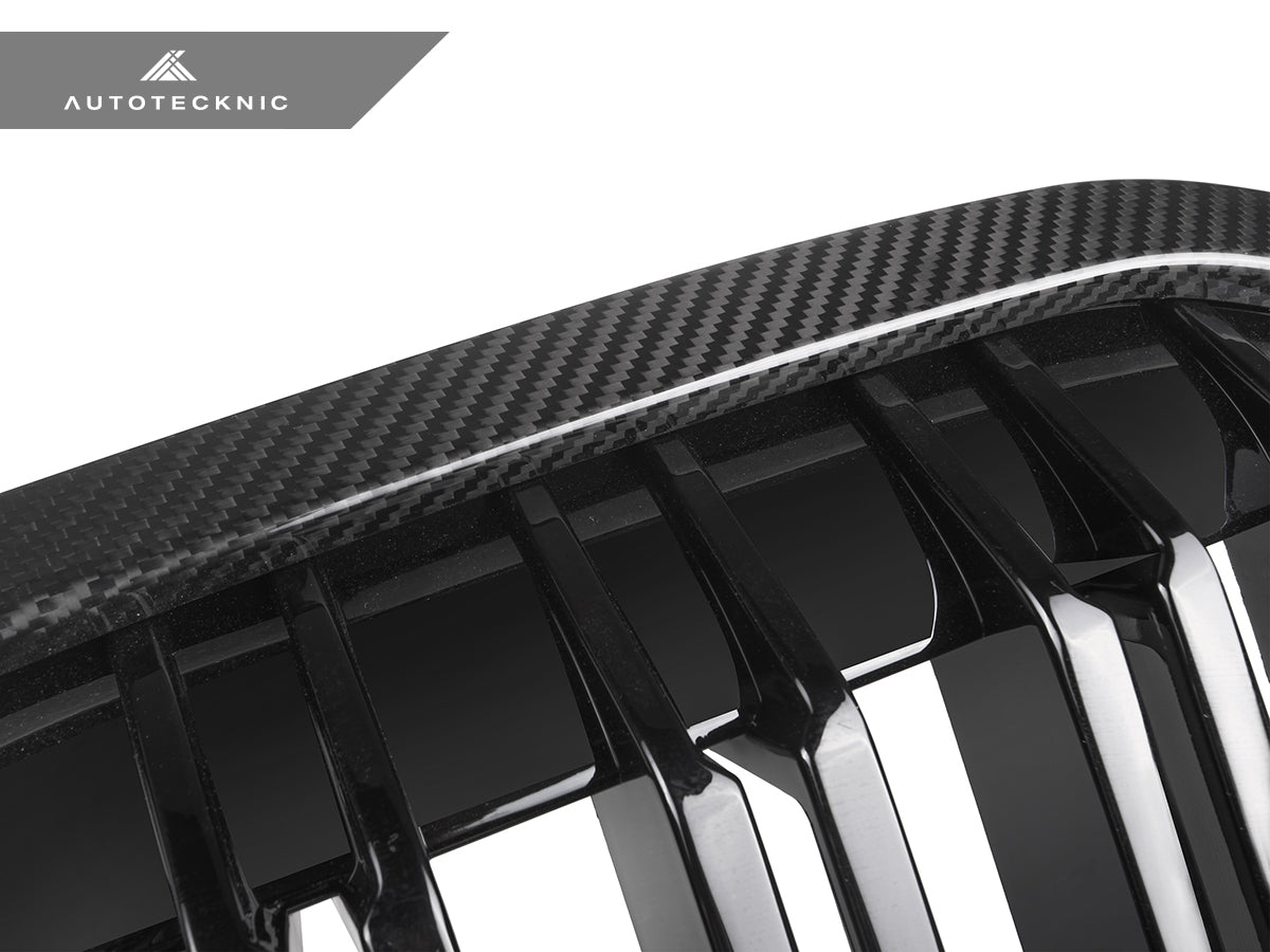 AutoTecknic Dual-Slats Dry Carbon Front Grille - G07 X7 Pre-LCI