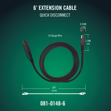 Quick Disconnect 6 Foot Extension Cable