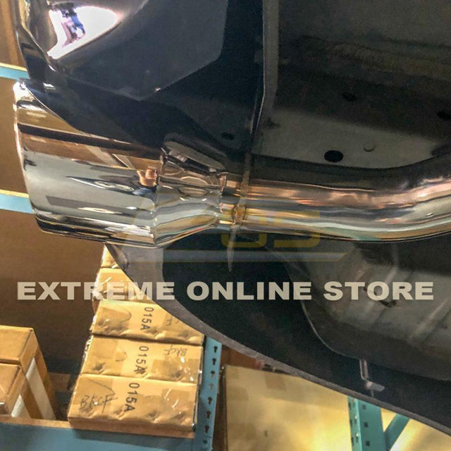 2014-Up Infiniti Q50 Muffler Delete Axle Back 4.5" Dual Tips Exhaust