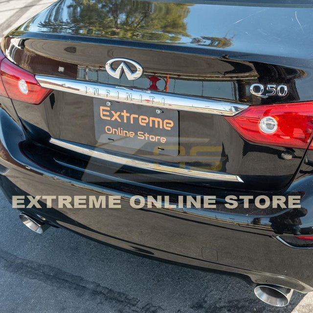 2014-Up Infiniti Q50 Muffler Delete Axle Back 4.5" Dual Tips Exhaust