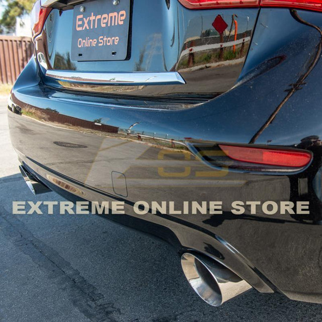 2014-Up Infiniti Q50 Muffler Delete Axle Back 4.5" Dual Tips Exhaust