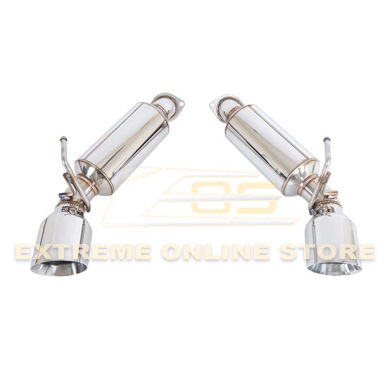 EOS 2009-21 Nissan 370Z Z34 Axle Back 4.5" Dual Tips Exhaust
