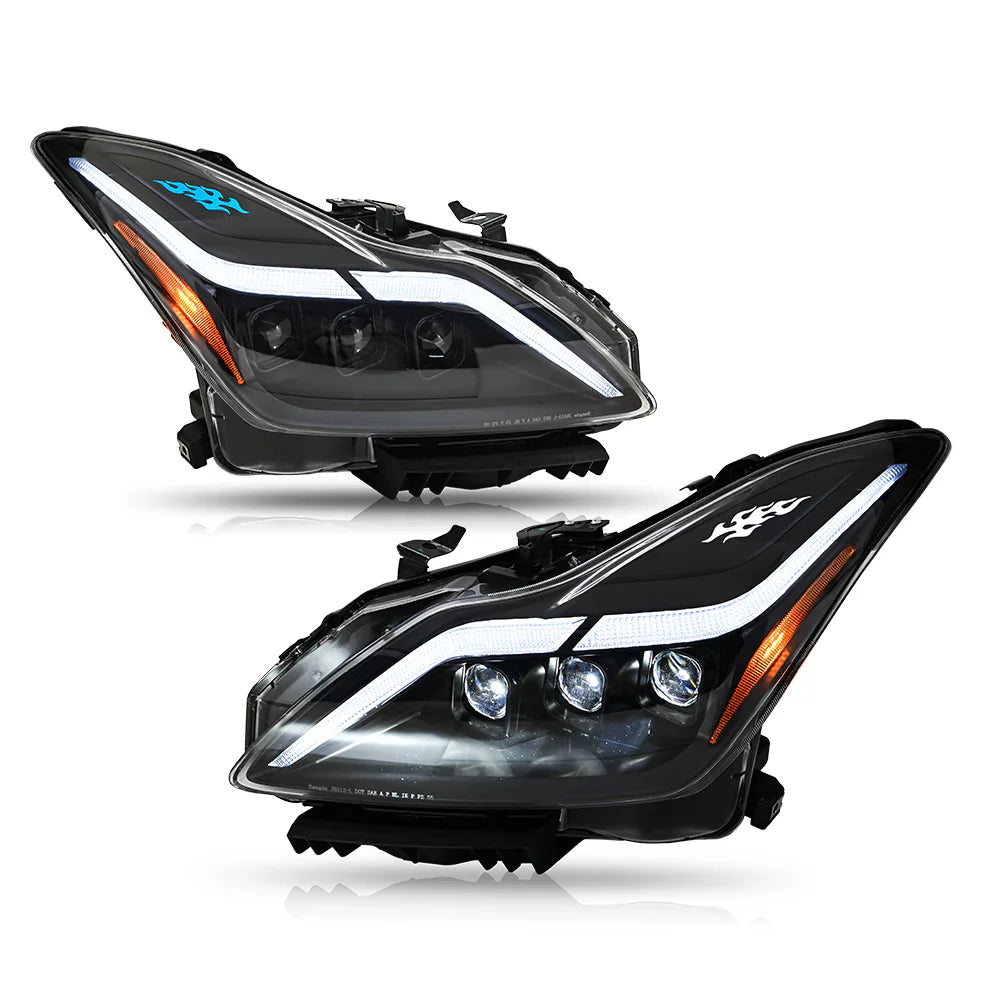 NTXGlow GT-R Style Headlights (2008-2013 Infiniti G37 Coupe)