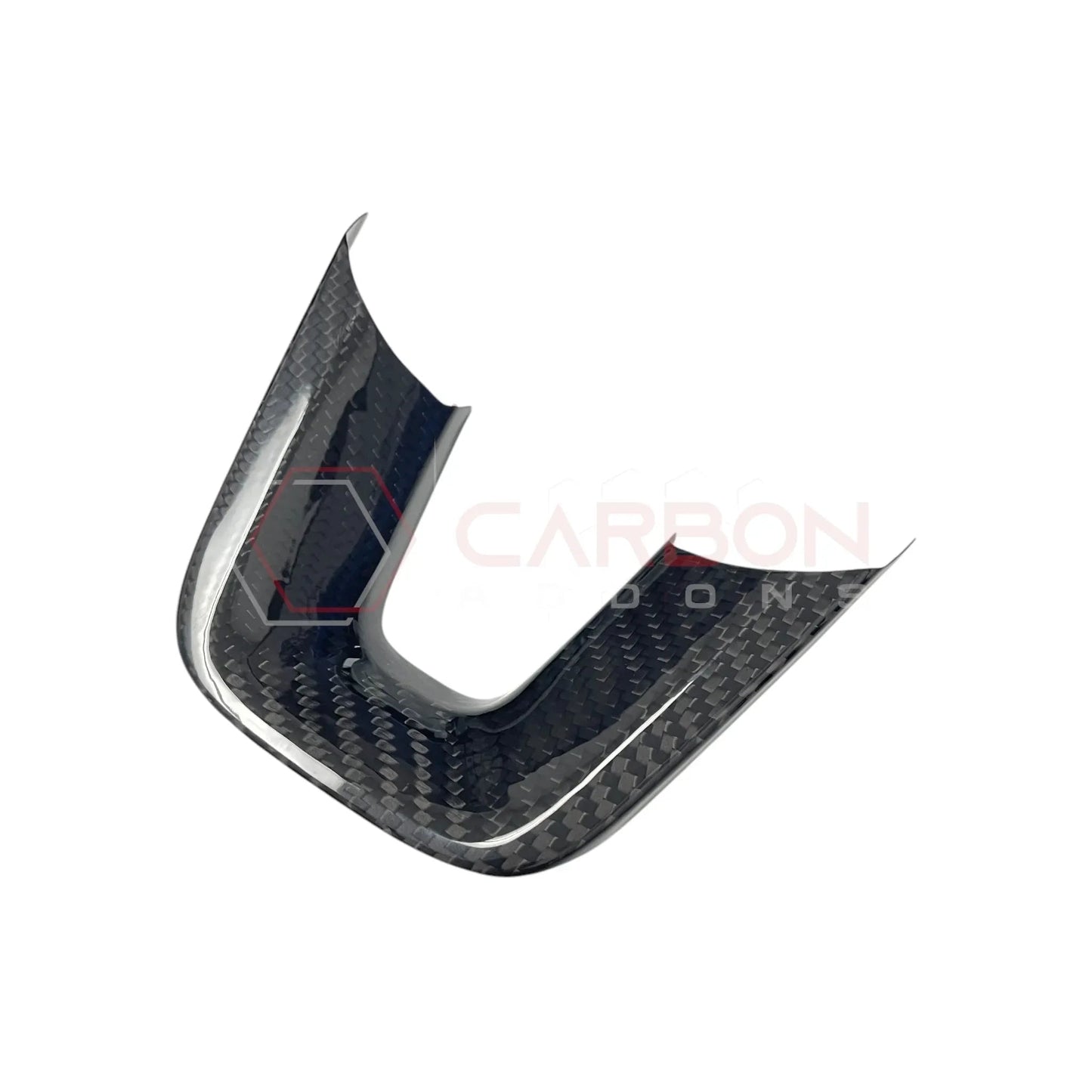 Dodge Charger Challenger Durango 2015+ Carbon Fiber Flat Bottom Lower Steering Wheel Trim Cover