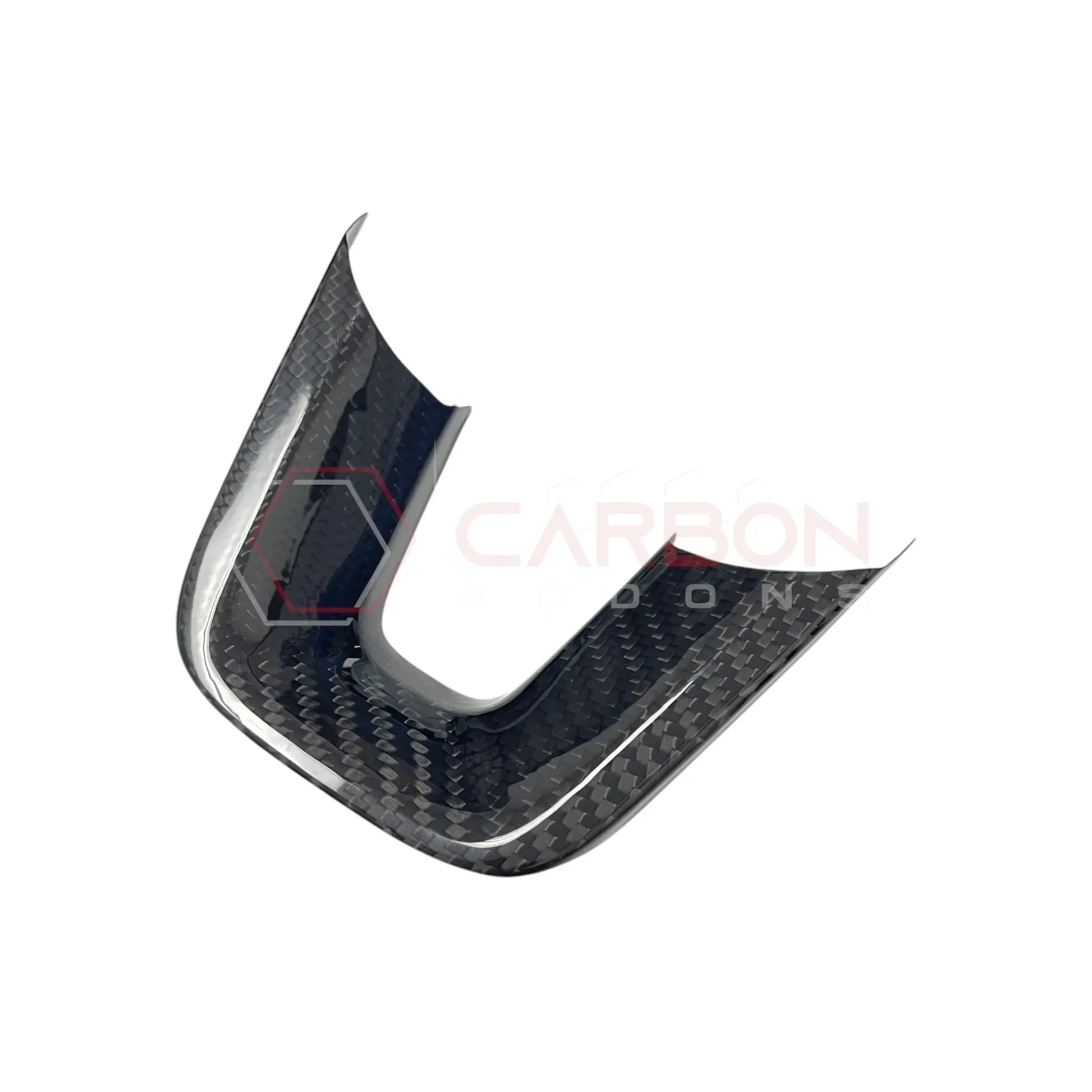 Dodge Charger Challenger Durango 2015+ Carbon Fiber Flat Bottom Lower Steering Wheel Trim Cover