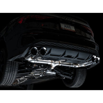 AWE 22-24 Audi 8Y S3 Track Edition Exhaust - Chrome Silver Tips