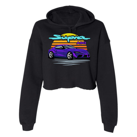 Retro Supra Women's Cropped Hoodie