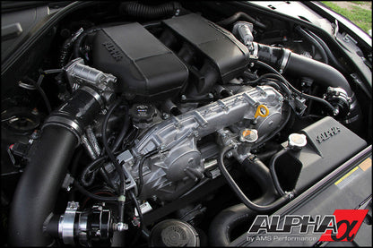 AMS Performance GT-R R35 Induction Kit w/Stock Turbos / Alpha I/C/Carbon Manifold/TB/TiAL Flanges ALP.07.09.0003-6