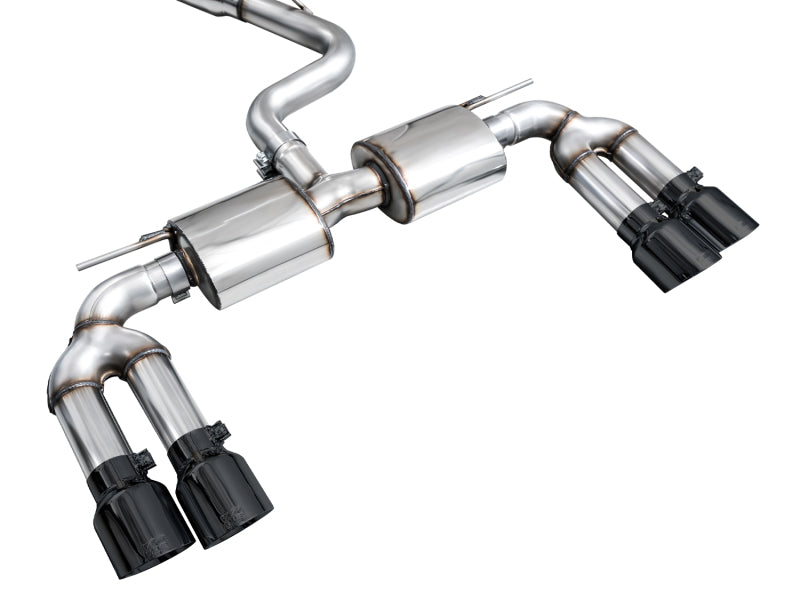 AWE Tuning AWE 22-24 Audi 8Y S3 Touring Edition Exhaust - Diamond Black Tips 3015-43897