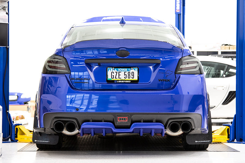 OLM A1 Style Paint Matched Rear Diffuser (Pure Red) - 2015-2021 Subaru WRX / STI