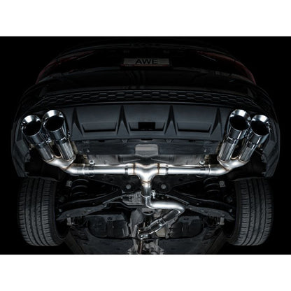 AWE 22-24 Audi 8Y S3 Track Edition Exhaust - Chrome Silver Tips
