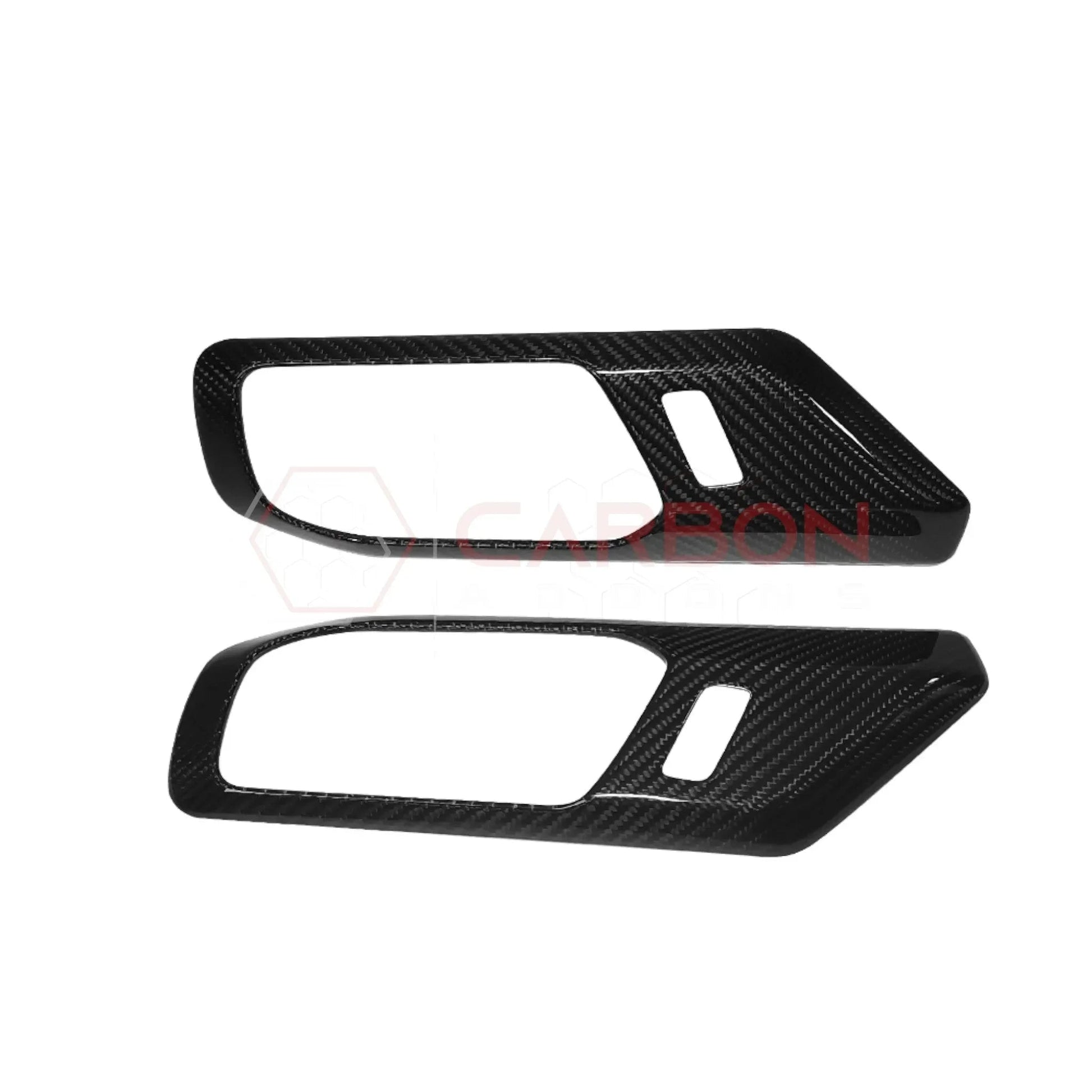 Real Carbon Fiber Interior Door Handle Trim Covers For 2021+ Ford Bronco