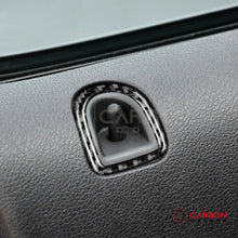 Real Carbon Fiber Door Lock Trim Overlay | Mustang 2005-2009