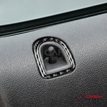 Real Carbon Fiber Door Lock Trim Overlay | Mustang 2005-2009