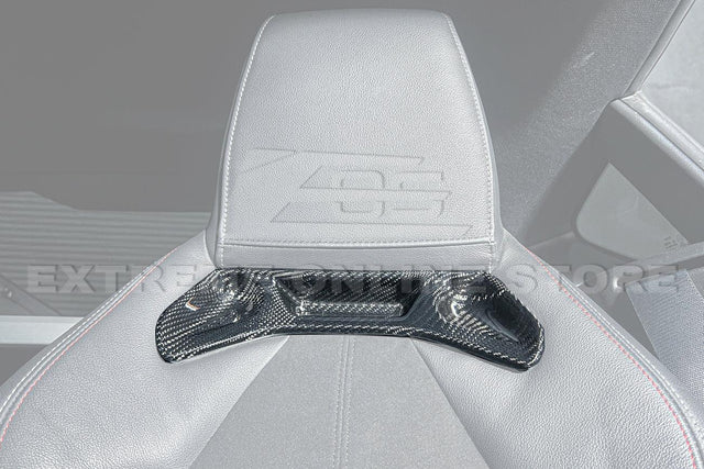 2020-Up Toyota Supra Carbon Fiber Seat Chrome Delete Cover