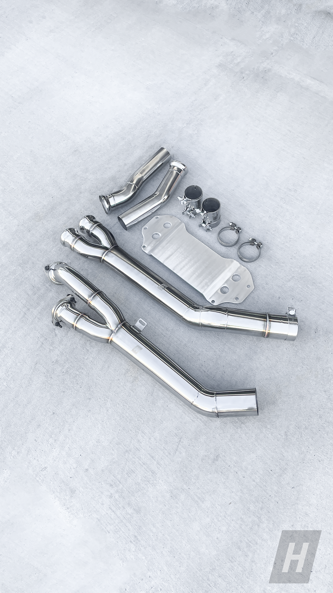HM S58 Single Midpipe w/ Extended Brace - G87 M2