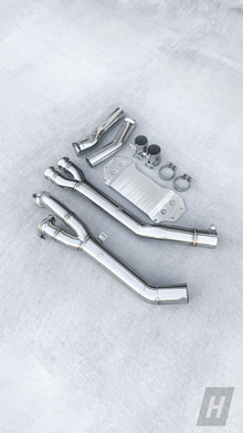 HM S58 Single Midpipe w/ Extended Brace - G87 M2