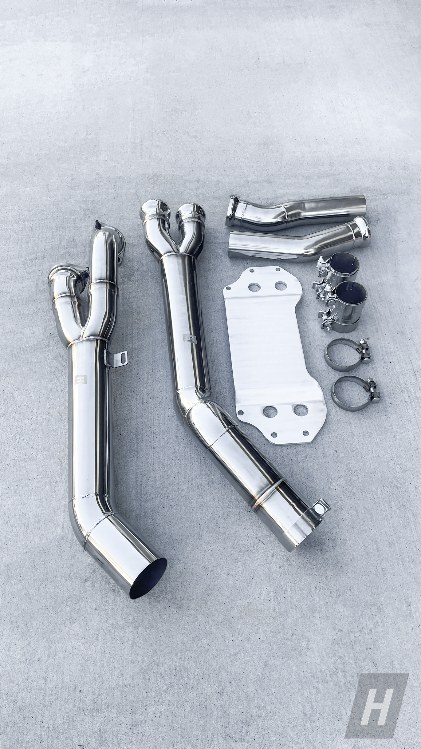 HM S58 Single Midpipe w/ Extended Brace - G87 M2