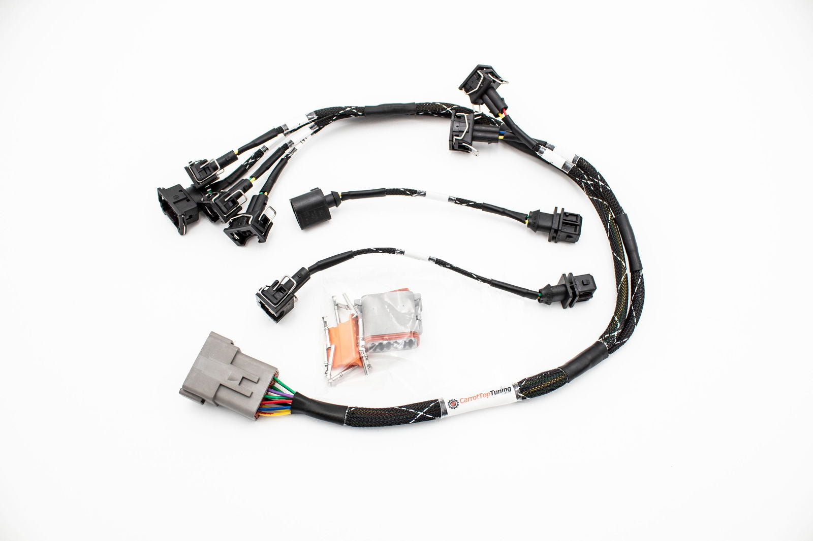 1.8T Injector Tuck Harness v2 w/ IAT, and CAM Leads | Plug n Play | VW GTI Jetta Golf | Audi TT