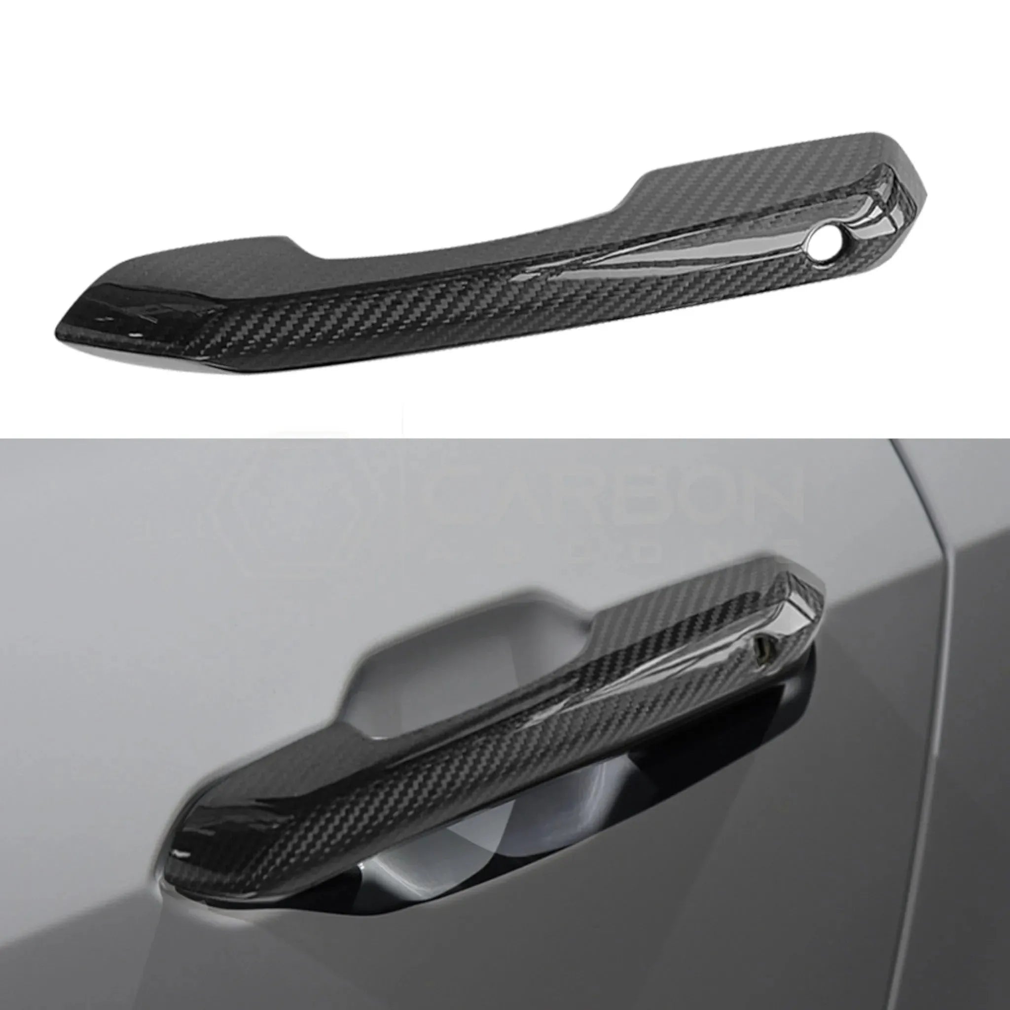 2024+ S650 Mustang Hard Carbon Fiber Exterior Door Handle Cover
