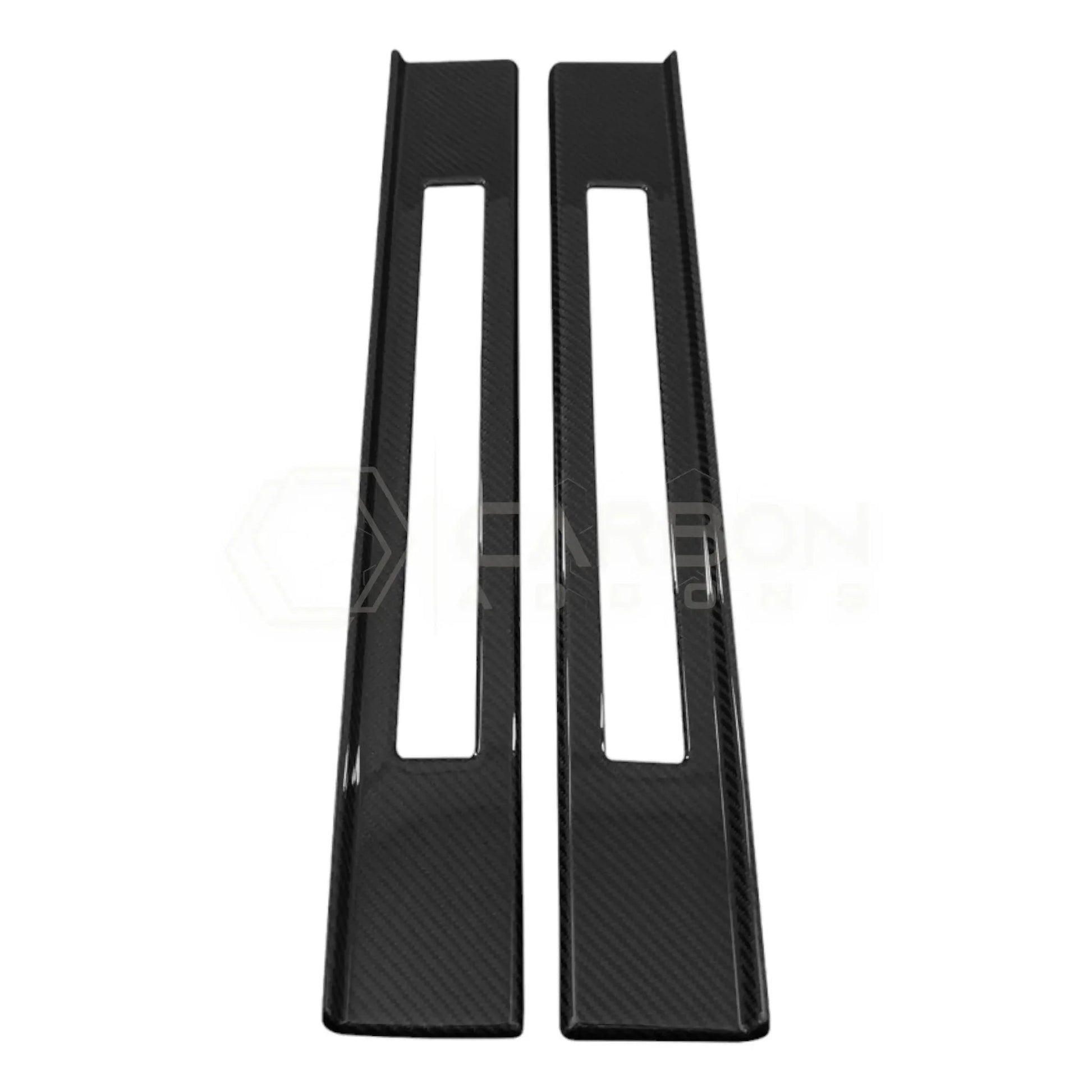 Real Carbon Fiber Door Sill Trim Covers for 2024+ Ford Mustang