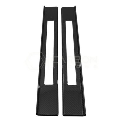 Real Carbon Fiber Door Sill Trim Covers for 2024+ Ford Mustang