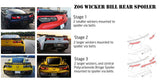 Corvette C7 Wickerbill Rear Spoiler Extension (Light Tinted)