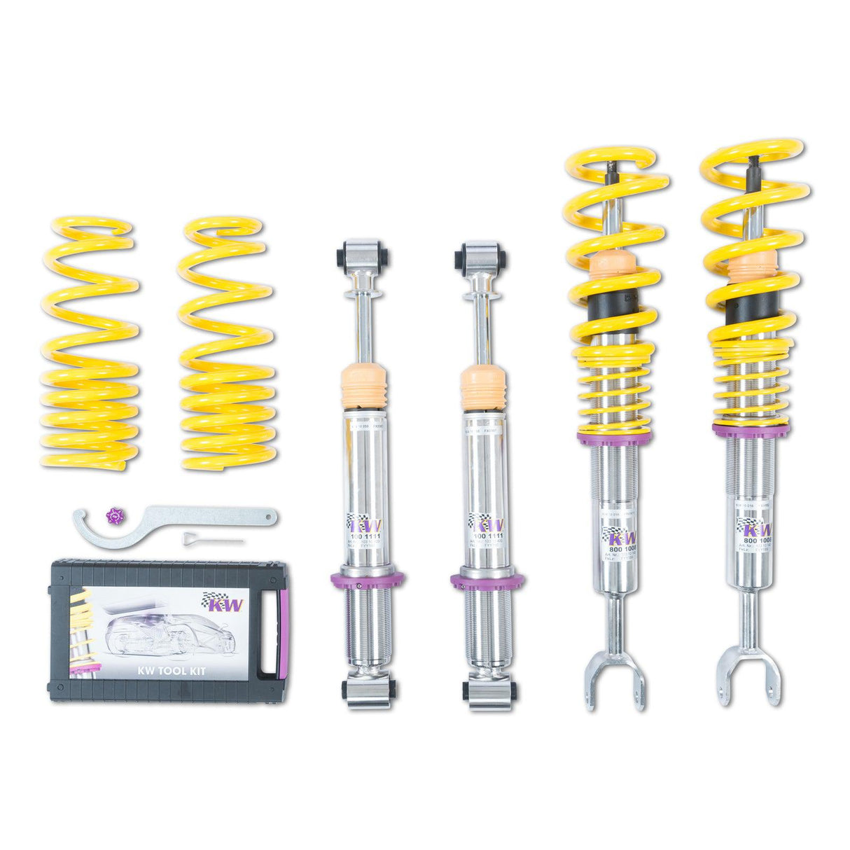 KW Suspensions 10210032 KW V1 Coilover Kit - Audi A4 S4 (8D/B5 B5S) Sedan + Avant; Quattro Incl. S4; All Engines