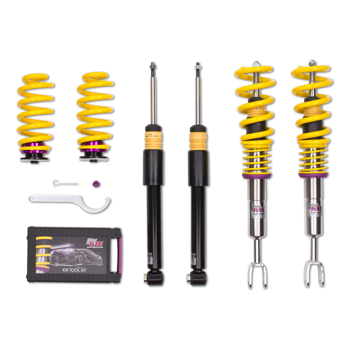 KW Suspensions 10210065 KW V1 Coilover Kit - Audi S4 Type 8E8H QB6 Wagon Convertible