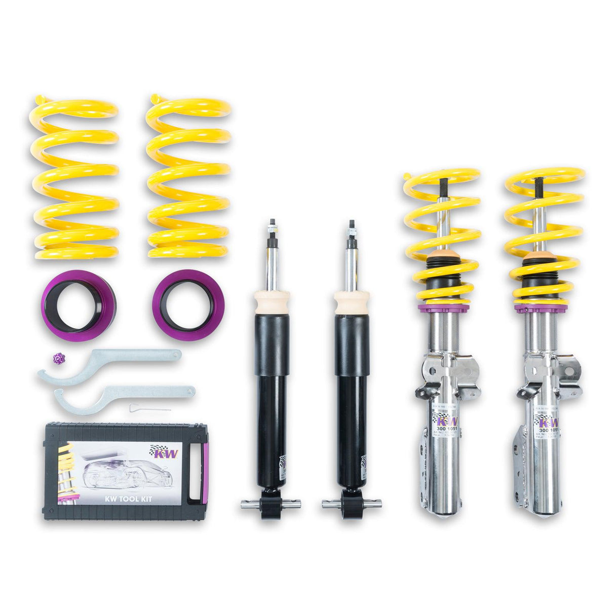 KW Suspensions 10230065 KW V1 Coilover Kit - Mustang (S-550) Fastback GT(V8) Excl. Convertible