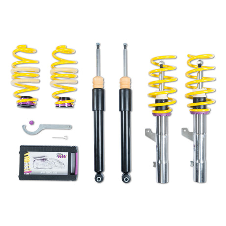 KW Suspensions 102800CB KW V1 Coilover Kit - VW Golf VII R Without DCC