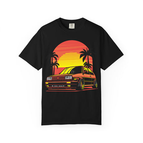 Volkswagen GTI MK2 T-Shirt – Retro Sunset Euro Vibes Edition