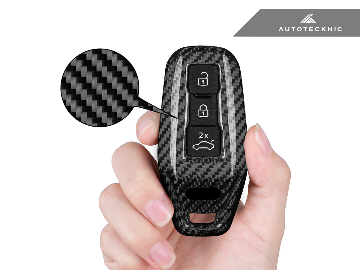 AutoTecknic Dry Carbon Remote Key Case - Audi A6 e-tron | Q4 e-tron | Q6L e-tron 2025-Up