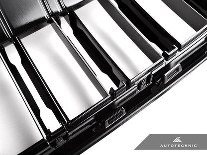 AutoTecknic Dual-Slats Gloss Black Front Grille - G20 3-Series LCI