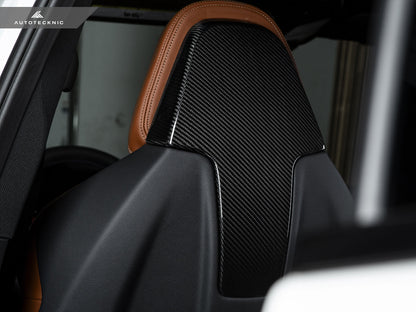 AutoTecknic Dry Carbon Seat Back Cover Set - F97 X3M | F98 X4M