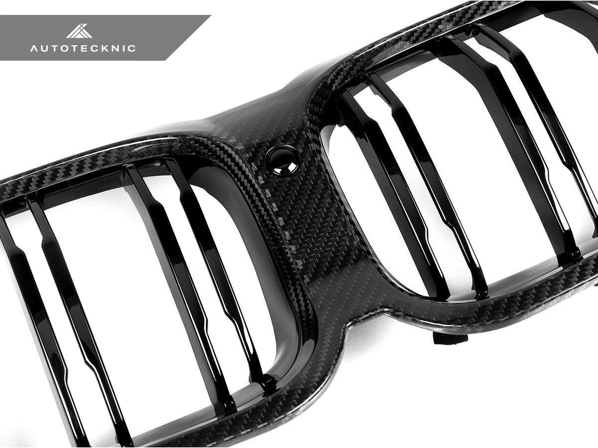 AutoTecknic Dry Carbon Dual-Slats Front Grille - G14/ G15/ G16 8-Series