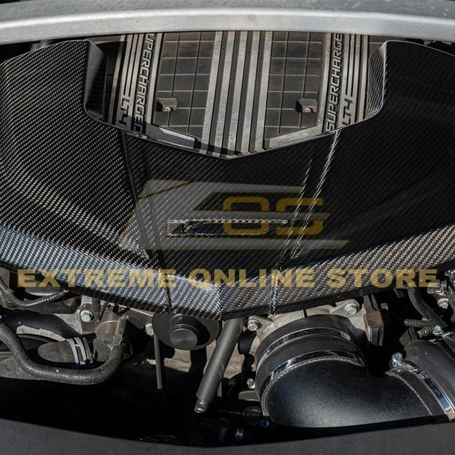 2016-Up Cadillac CTS-V Carbon Fiber Front Engine Cover