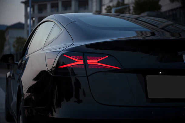 2017+ Tesla Model 3 And Y Smoked Tail Lights