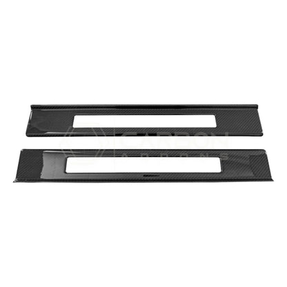 Real Carbon Fiber Door Sill Trim Covers for 2024+ Ford Mustang