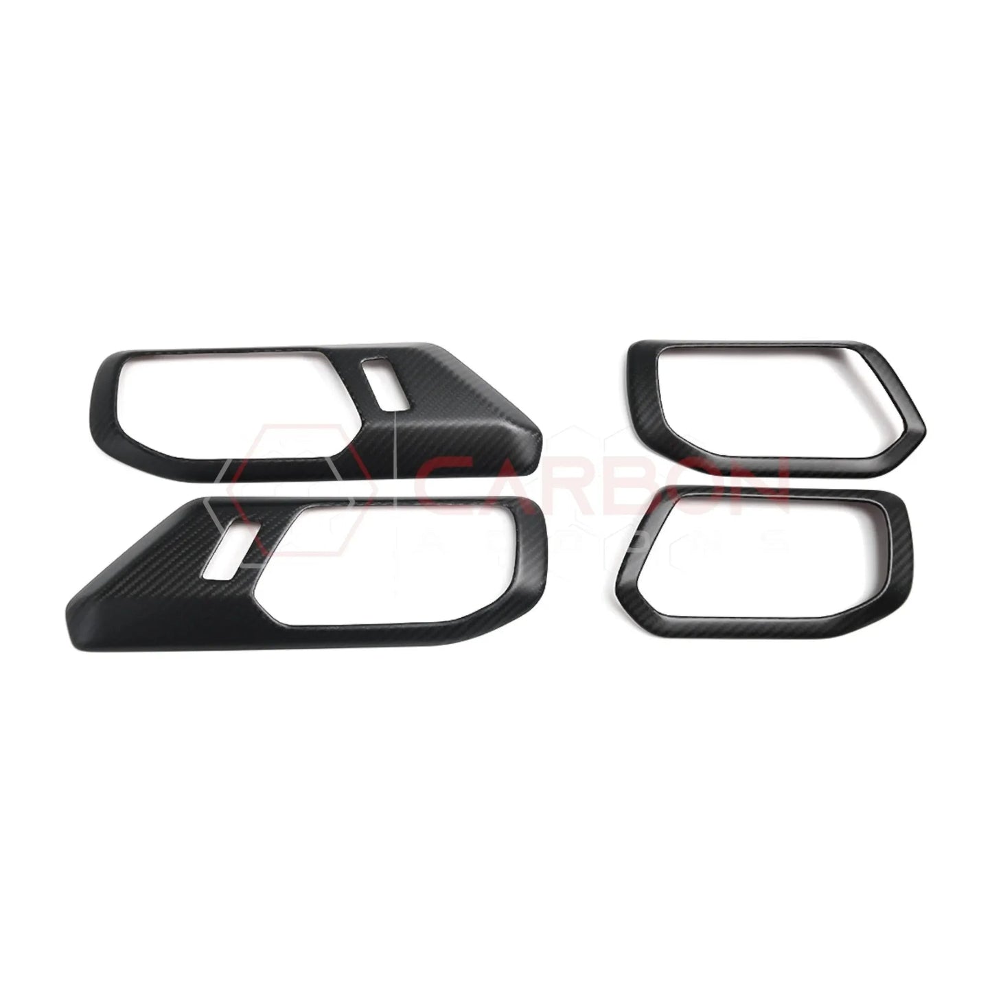 Real Carbon Fiber Interior Door Handle Trim Covers For 2021+ Ford Bronco