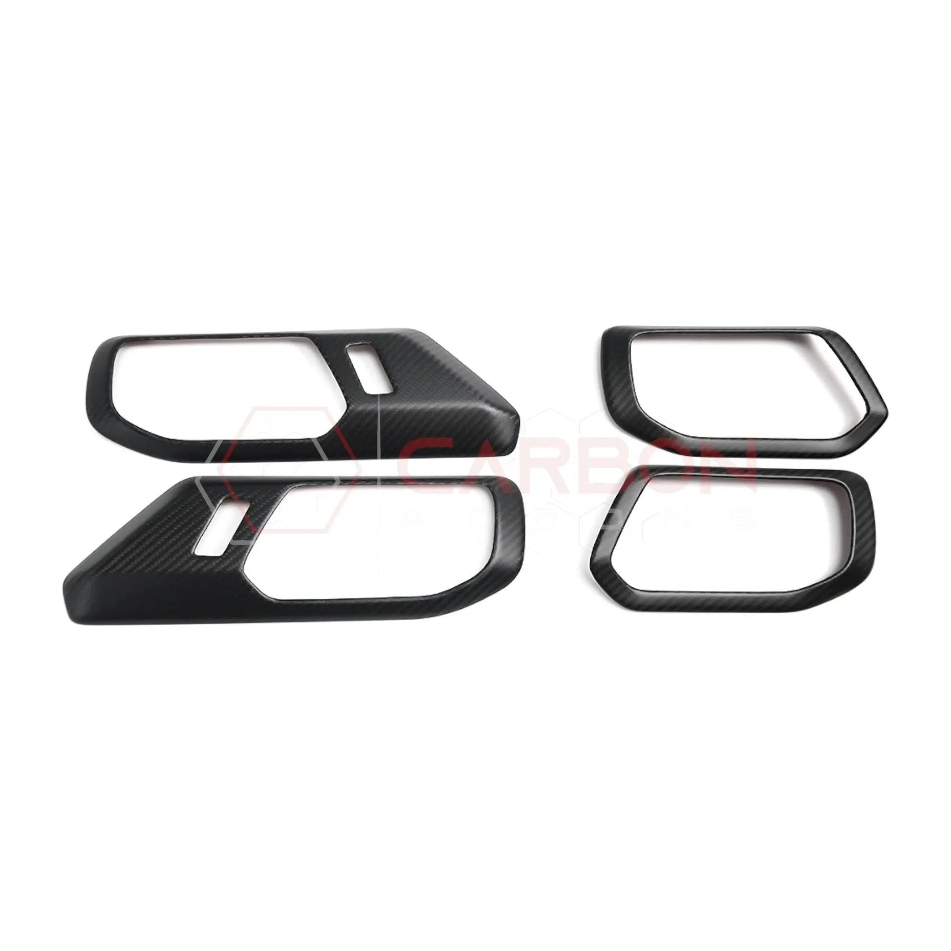 Real Carbon Fiber Interior Door Handle Trim Covers For 2021+ Ford Bronco