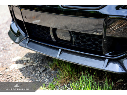 AutoTecknic Performance Dry Carbon Front Lip Set - BMW G06 X6 M-Sport