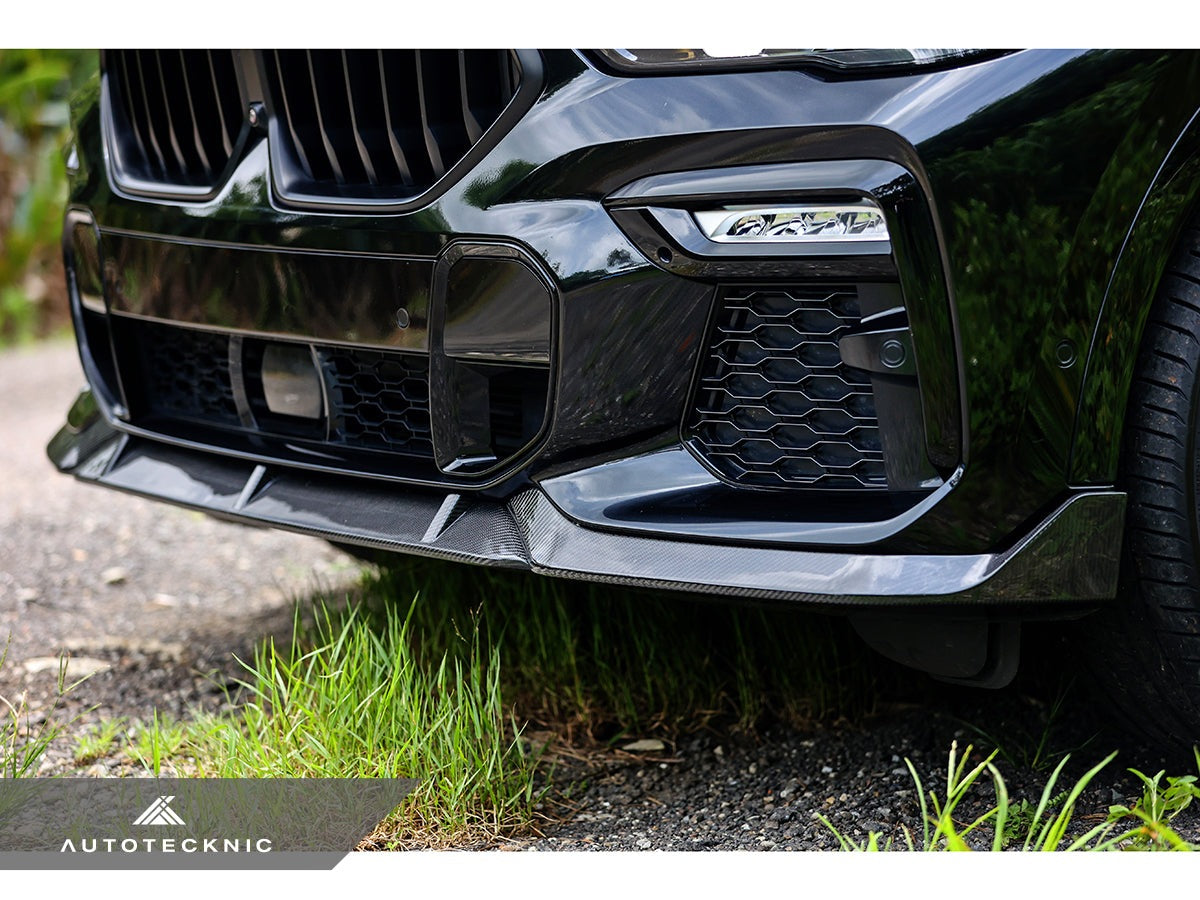 AutoTecknic Performance Dry Carbon Front Lip Set - BMW G06 X6 M-Sport