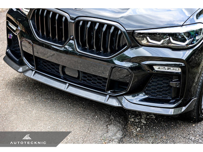 AutoTecknic Performance Dry Carbon Front Lip Set - BMW G06 X6 M-Sport