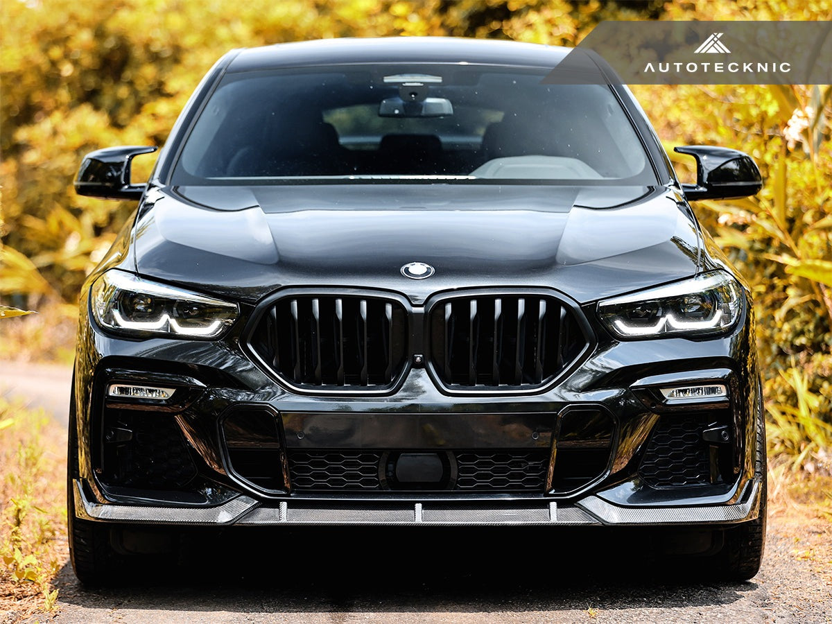 AutoTecknic Performance Dry Carbon Front Lip Set - BMW G06 X6 M-Sport