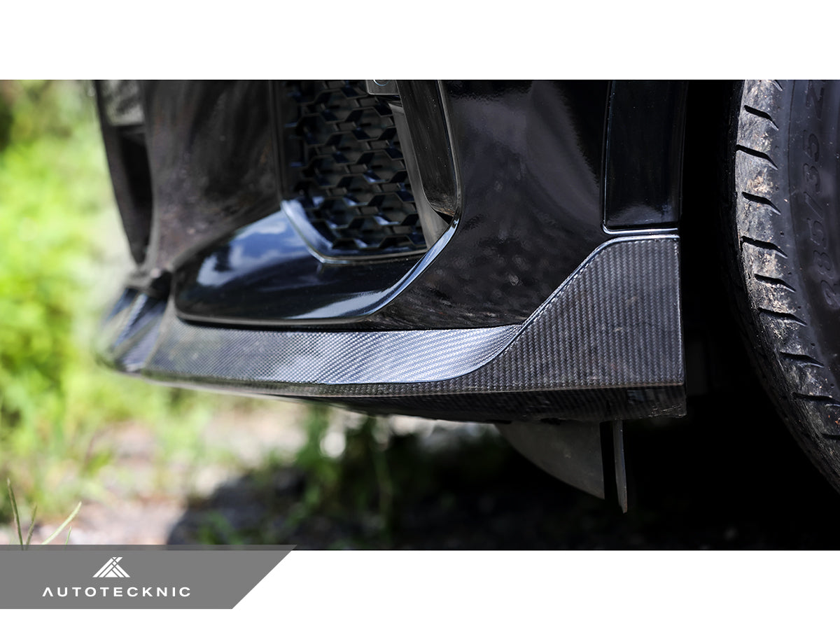 AutoTecknic Performance Dry Carbon Front Lip Set - BMW G06 X6 M-Sport